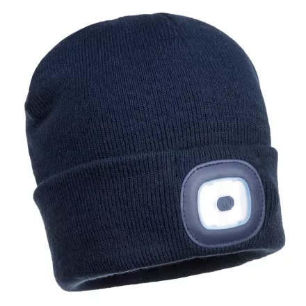 Beanie USB újratölthető LED-es fejlámpa  PW_B029NAR Navy -  méret