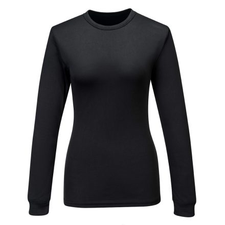 Női Baselayer Top L/S PW_B136BKRM Fekete - M méret