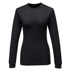 Női Baselayer Top L/S PW_B136BKRXL Fekete - XL méret