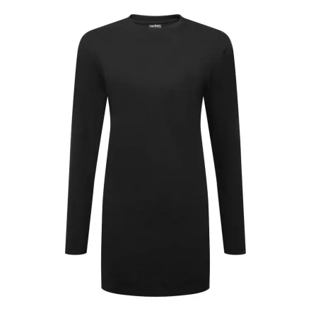 Női pamut Relaxed Fit póló L/S PW_B194BKRXL Fekete - XL méret