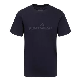 Portwest pamut póló S/S PW_B198NVRXXXL Navy - XXXL méret