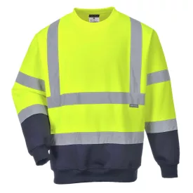   Kéttónusú Hivis pulóver PW_B306YNRS Sárga/Navy - S méret