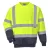 Kéttónusú Hivis pulóver PW_B306YNRS Sárga/Navy - S méret