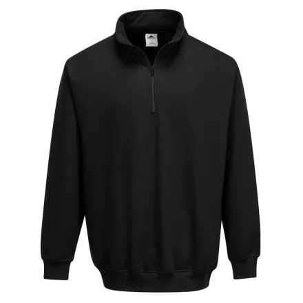 Sorrento zippzáras pulóver PW_B309BKRXXXL Fekete - XXXL méret