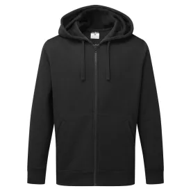   Zippzáras kapucnis pulóver PW_B312BKRXXL Fekete - XXL méret
