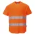 Hi-Vis pamut póló pamut hálós betétes póló S/S  PW_C394ORRL Narancs - L méret