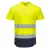 Kéttónusú Mesh póló  PW_C395YNRM Sárga/Navy - M méret