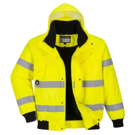   Hi-Vis 3 az 1-ben bomber dzseki  PW_C467YERXXXL Sárga - XXXL méret