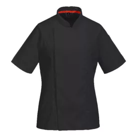   MeshAir Pro S/S női séfkabát PW_C736BKRM Fekete - M méret
