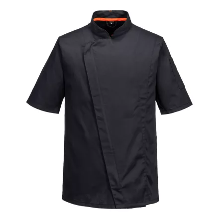 MeshAir Pro rövid ujjú séfkabát PW_C739BKRXXXL Fekete - XXXL méret