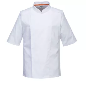   Stretch Mesh Air Pro rövid ujjú séfkabát PW_C746WHRS Fehér - S méret