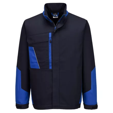 WX1 kéttónusú bélelt pamut munkadzseki PW_CD118NRRM Navy/Royal - M méret