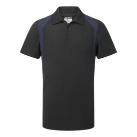 WX2 PÓLÓING S/S PW_CD812BNRM Fekete/Navy - M méret