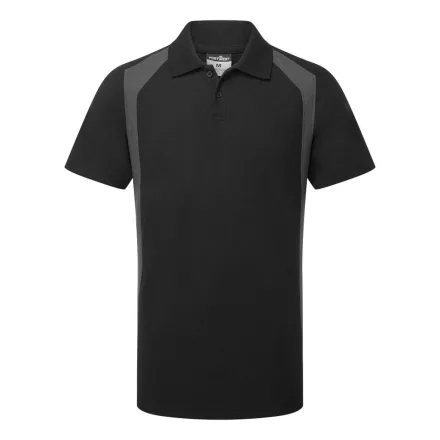 WX2 PÓLÓING S/S PW_CD812BYRXXL Fekete/Szürke - XXL méret