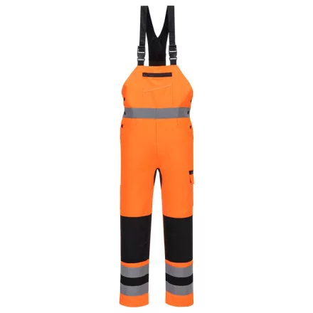 WX2 Hi-Vis kantáros nadrág PW_CD852OBRM Narancs/Fekete - M méret