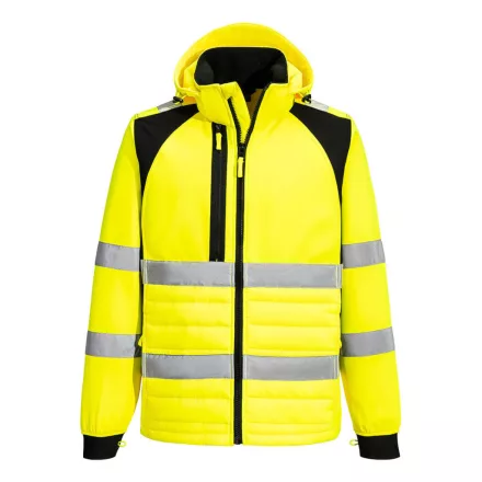 WX2 Eco Hi-Vis hibrid kabát PW_CD863YBRM Sárga/Fekete - M méret