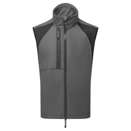 WX2 Eco Softshell mellény (2L) PW_CD876MGRM Mole szürke - M méret