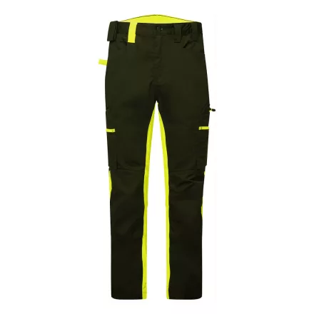 WX2 Eco Stretch Trade nadrág PW_CD881BKY46 Fekete/Sárga - 46 méret