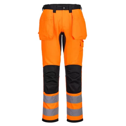 WX2 Hi-Vis nadrág lezippzározható lengőzsebbel PW_CD889OBR30 Narancs/Fekete - 30 méret