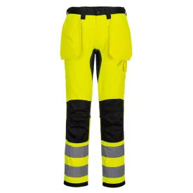   WX2 Hi-Vis nadrág lezippzározható lengőzsebbel PW_CD889YBR30 Sárga/Fekete - 30 méret