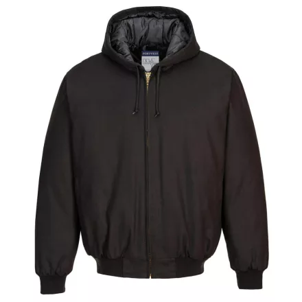 steppelt bélésű kapucnis kabát PW_DC801BKRXL Fekete - XL méret