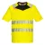 DX4 Hi-Vis póló S/S PW_DX413YBRXL Sárga/Fekete - XL méret