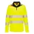 DX4 Hi-Vis cipzáras póló L/S  PW_DX419YBRS Sárga/Fekete - S méret