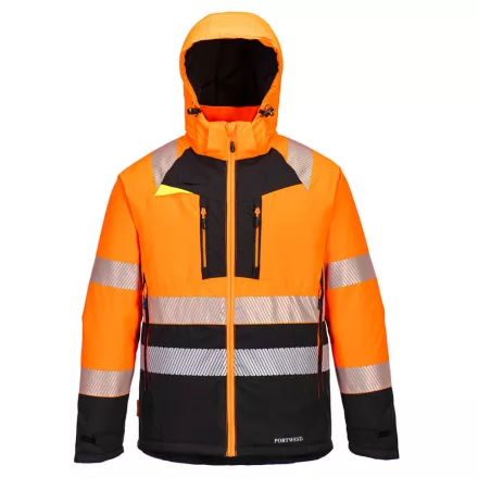 DX4 Hi-Vis Class 2 télikabát PW_DX430OBRM Narancs/Fekete - M méret
