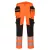 DX4 Hi-Vis nadrág lezippzározható lengőzsebbel PW_DX442OBR48 Narancs/Fekete - 48 méret