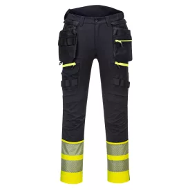   DX4 Hi-Vis levehető holster zsebes Class 1 nadrág PW_DX445YBR48 Sárga/Fekete - 48 méret