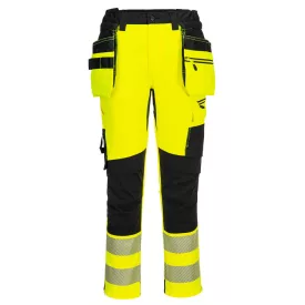   DX4 Hi-Vis nadrág lezippzározható lengőzsebbel PW_DX454YBR38 Sárga/Fekete - 38 méret