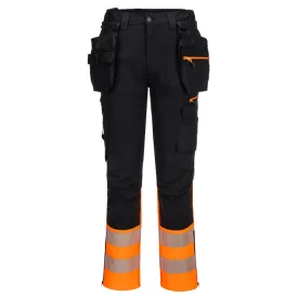   DX4 Hi-Vis nadrág lezippzározható lengőzsebbel PW_DX457OBR40 Narancs/Fekete - 40 méret