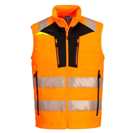 DX4 Hi-Vis Softshell Mellény  PW_DX479OBRL Narancs/Fekete - L méret