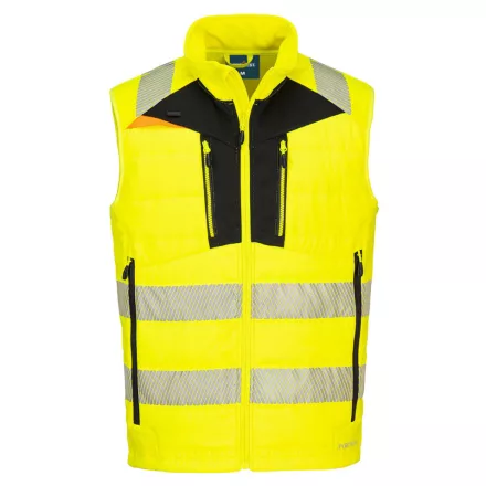 DX4 Hi-Vis Softshell Mellény  PW_DX479YBRS Sárga/Fekete - S méret