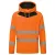 DX4 Hi-Vis kapucnis pulóver PW_DX483OBRXXL Narancs/Fekete - XXL méret