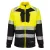 DX4 Hi-Vis 1. osztályú tölcsér nyakú cipzáras pulóver  PW_DX490YBRXXXL Sárga/Fekete - XXXL méret
