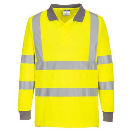 Eco Hi-Vis L/S póló  (6-os csomag)  PW_EC11YERM Sárga - M méret