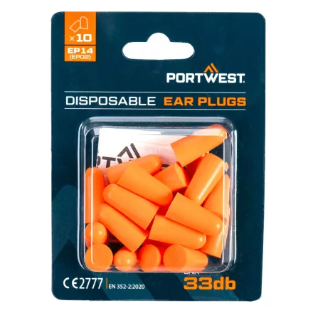 PU hab füldugó (200 pár) PW_EP14ORR Narancs -  méret
