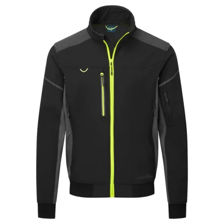EV4 Softshell bomber dzseki (3L) PW_EV464BKTL Fekete Tall - L méret