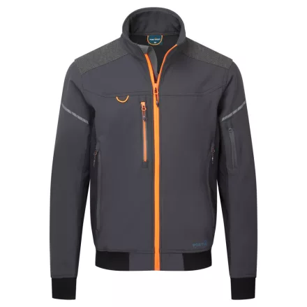 EV4 Softshell bomber dzseki (3L) PW_EV464MGTL Mole szürke - L méret