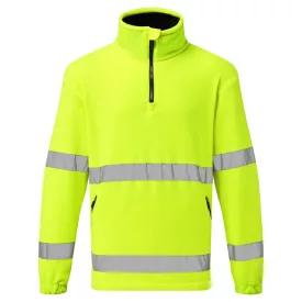 Hi-Vis 1/2 Zip polár PW_F302YERM Sárga - M méret