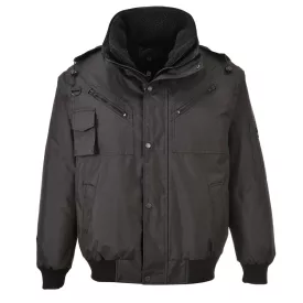 4 az 1-ben Bomber dzseki PW_F465BKRS Fekete - S méret