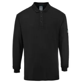   Lángálló antisztatikus hosszú ujjú pólóing PW_FR10BKR4XL Fekete - 4XL méret