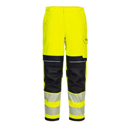PW3 FR Modaflame Hi-Vis női lángálló nadrág PW_FR409YBR36 Sárga/Fekete - 36 méret