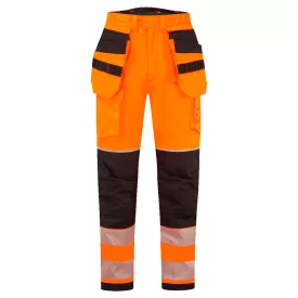   PW3 FR Modaflame Hi-Vis lengőzsebes téli nadrág  PW_FR427OBRL Narancs/Fekete - L méret