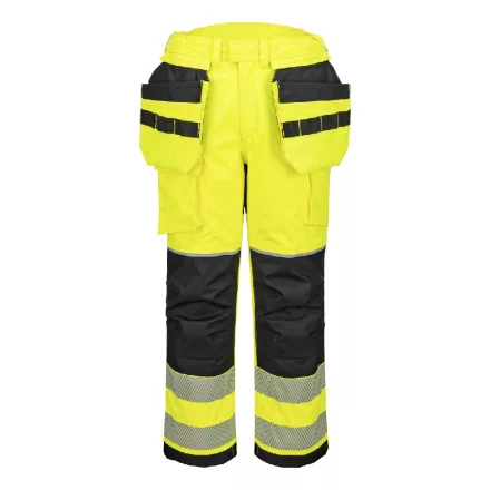 PW3 FR Modaflame Hi-Vis lengőzsebes téli nadrág  PW_FR427YBRXXXL Sárga/Fekete - XXXL méret