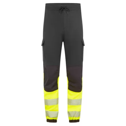 PW3 Modaflame Hi-Vis Class 1 FR lángálló jogger nadrág PW_FR433BKYS Fekete/Sárga - S méret