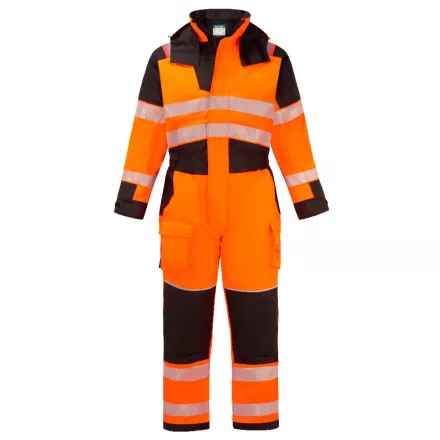 PW3 Modaflame Rain+ Hi-Vis Multi-Norm FR téli overál PW_FR516OBRM Narancs/Fekete - M méret