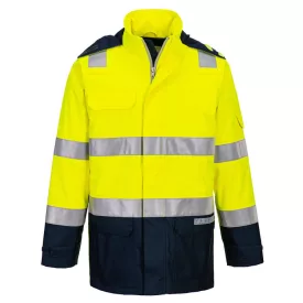   Bizflame Rain+ Hi-Vis Light Arc lángálló kabát  PW_FR605YNRL Sárga/Navy - L méret