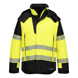   PW3 FR Modaflame Hi-Vis téli esőkabát PW_FR606YBRL Sárga/Fekete - L méret